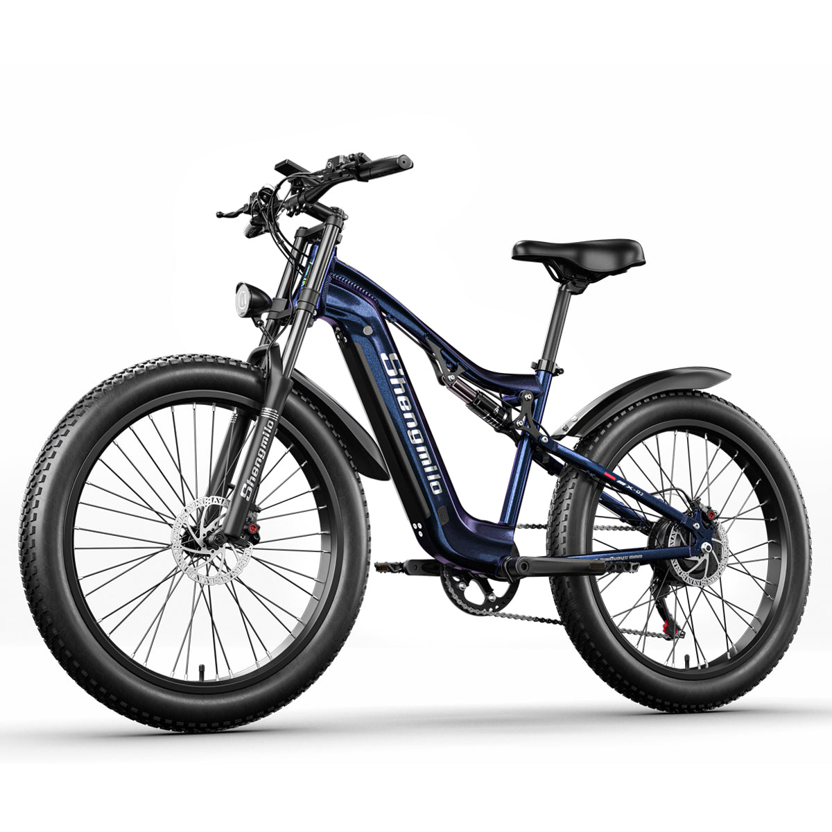 Shengmilo MX03 500W Bafang Motor Full Suspension Fat Tires Electric Bike