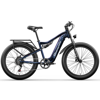 Shengmilo MX03 500W Bafang Motor Full Suspension Fat Tires Electric Bike